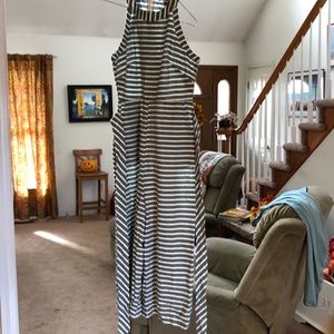 Ute green and white striped jumpsuit!